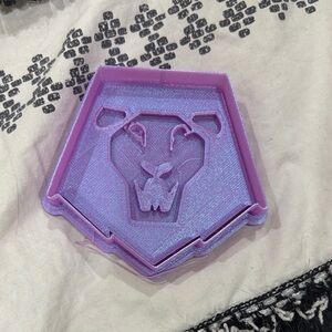 Purple lion Saja boys 3in Shaped cookie cutter